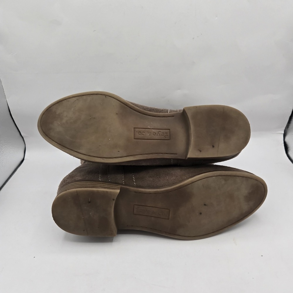 Frye & Co Sarah Shortie Ankle Booties Brown Soft Suede Pull On Womens Size 8.5M - Picture 8 of 10